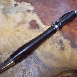 木製ボールペン・ノック式 【黒 檀 】 MB-046 ペン・筆記用具 山猫家