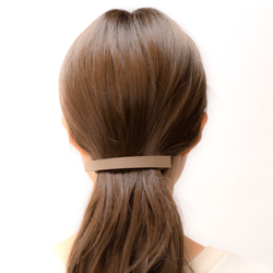 バレッタL ブラック ヴォーエプソン 本革 シンプル クラシックスタイル