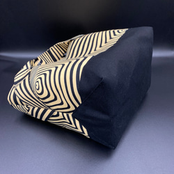 ［受注製作］アフリカ布　ミニトートバッグ　縞模様　アフリカン 4枚目の画像