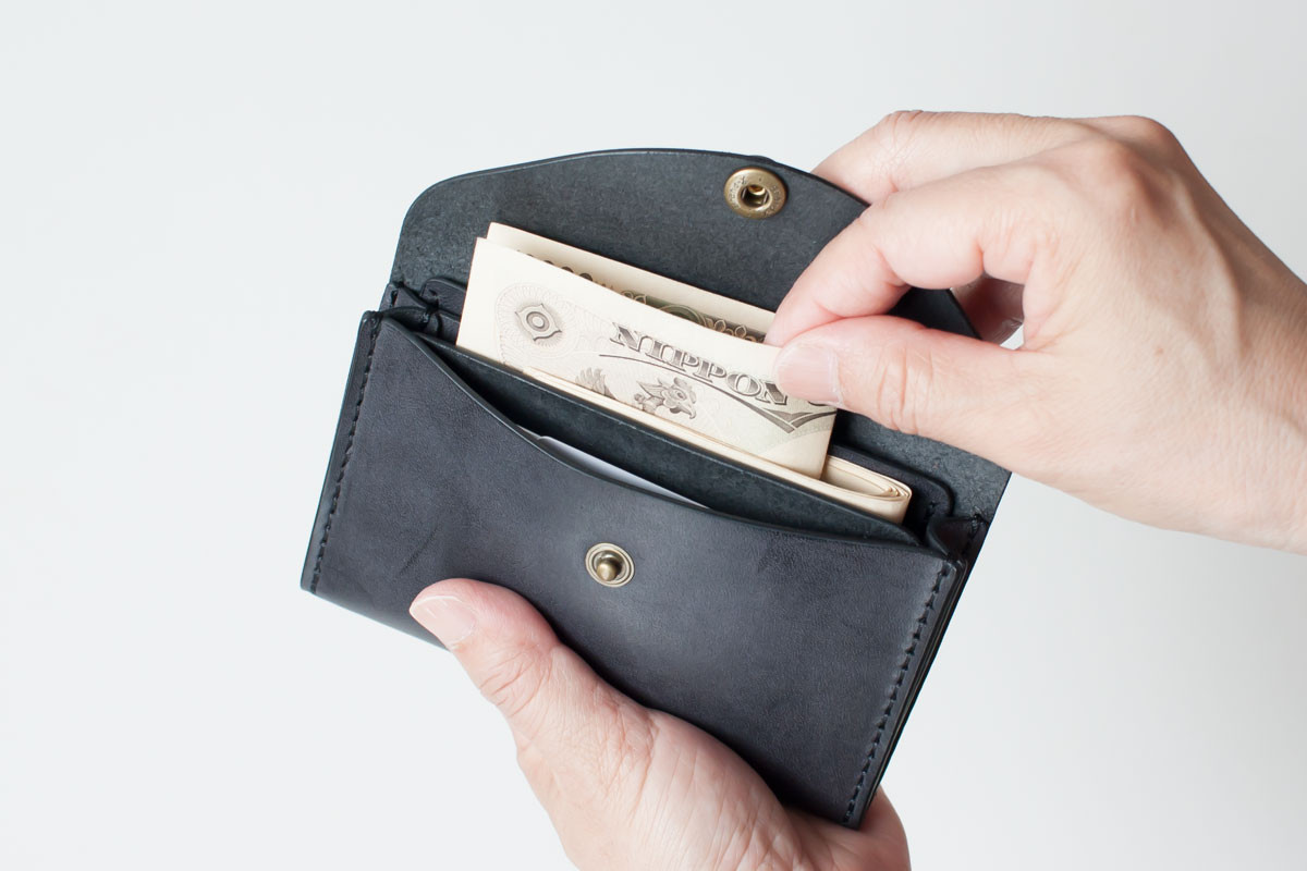 BRIDLE MIDDLE財布 ／ ブラック※受注製作