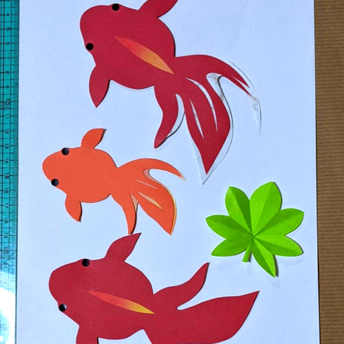 壁面 夏 あさがお&金魚 7月8月 セール 雑貨・その他 ナムナム