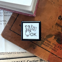 浸透印・スリーズちゃん「OK」スタンプ《ねずみちゃんのスタンプ》 1枚目の画像