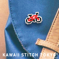 自転車【ワッペン】アップリケ サイクリング キャンプ 刺繍 クロスステッチ かわいい ポップ 5枚目の画像