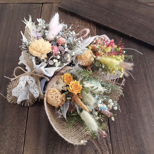 早割＊大きさ選べるナチュラルブーケ 森のお花屋さん【Sサイズ