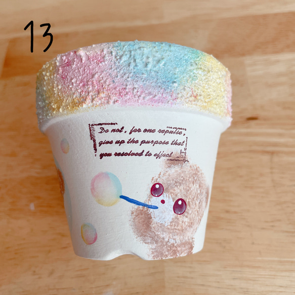 ✳︎受注製作✳︎ くまちゃん13 リメイク鉢 リメ鉢 その他インテリア 