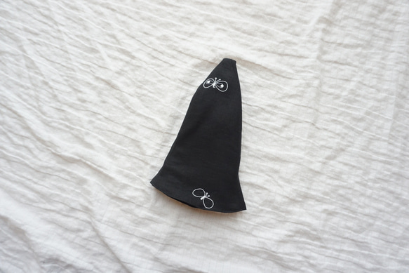 ミナペルホネン  チューリップハット ベビー帽子 choucho ブラック 7サイズ 2枚目の画像