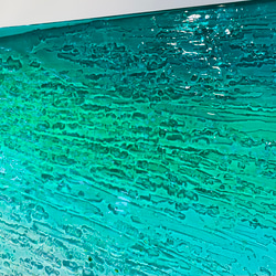 壁飾りアートパネル エメラルドグリーンの海と砂浜  ビーチ　砂浜90×45 5枚目の画像