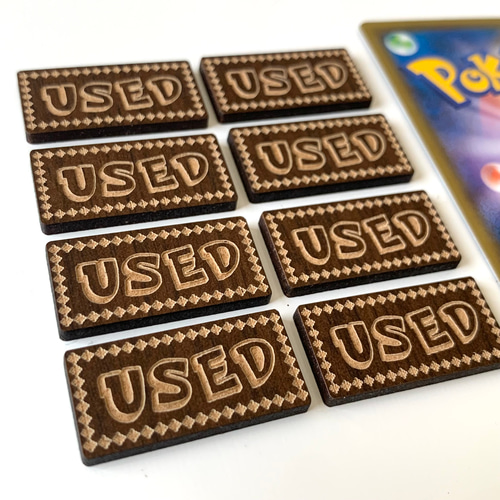送料無料】ポケカ USEDマーカー 8点セット カードゲーム 目印 使用済み