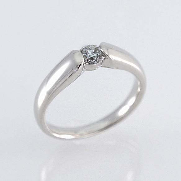 天然ダイヤモンドプラチナリング