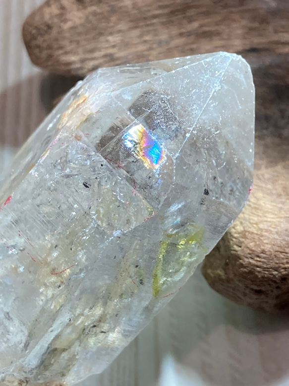 オイルインクォーツ✨レインボー 水入り 水晶 ポイント クリスタル 