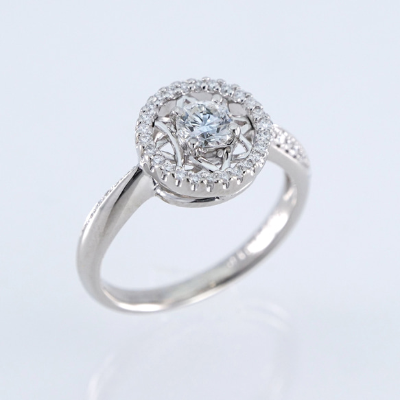 1点限定】天然ダイヤモンドリング pt900 中石0.308ct 指輪・リング 