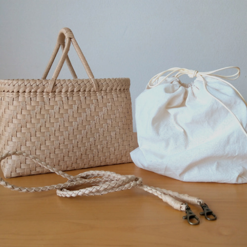 ハーリップトゥ　ベージュ かごバッグ 小型 ハーリップトゥ ベージュ かごバッグ 小型 taupe / brown】Palma