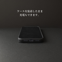 iPhone限定 スマホケース 本革 【 ダイヤモンドパイソン 】 プレゼント ギフト メンズ 父の日 ED01M 8枚目の画像