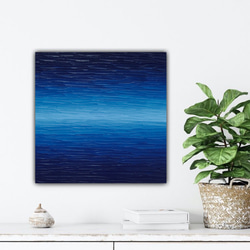 【光芒（K-#6）】 インテリアアート 青の絵 ブルー 海 3枚目の画像