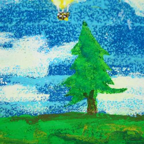 アクリル絵　オリジナル作品　キャンバス　イラストレーション ひろ・あおき 作 「盤026」 アクリル/キャンバス S3 27.3x27.3cm