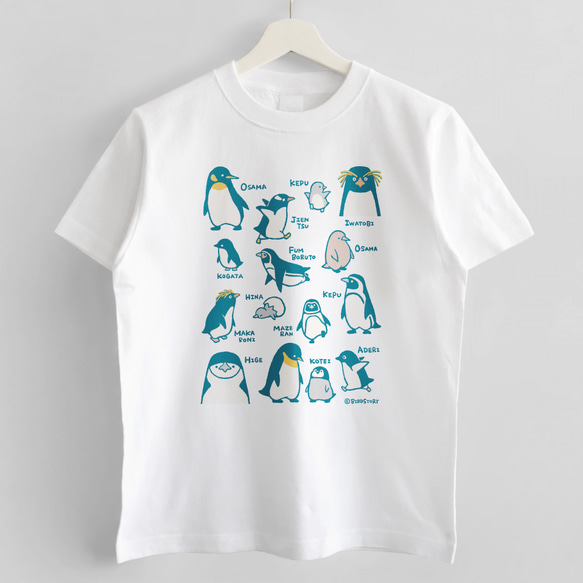 Tシャツ（とりずかん / ペンギン） 2枚目の画像