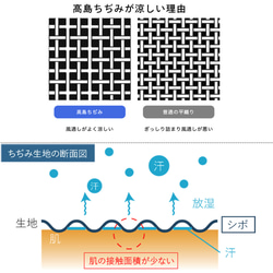 ボタニカルダイTOP杢糸高島ちぢみ縮織生地 無地/植物染め/天然/ナチュラル/寝具/甚平sm-b4030 14枚目の画像