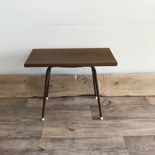 サイドテーブル ミニテーブル アイアンテーブル リメイク 古材