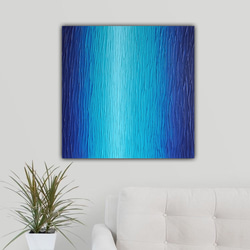 【光芒（K-#10）】 インテリアアート 青の絵 ブルー 海 3枚目の画像