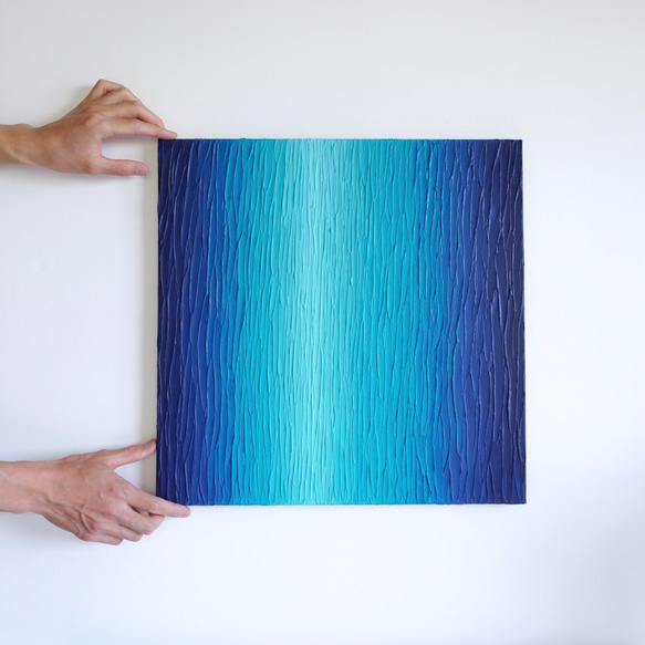 【光芒（K-#10）】 インテリアアート 青の絵 ブルー 海 6枚目の画像