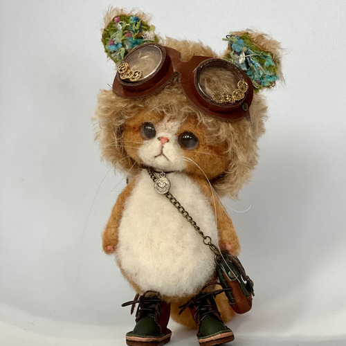 羊毛フェルト 浮き輪でぷかぷか.° 動物さん5点セット ぬいぐるみ 夏 作家 1_523812862d73674a6a8e32c63645