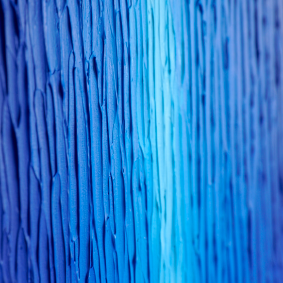 【抽象画】原画 絵画 送料無料 アートパネル ブルー 水平線 3枚目の画像
