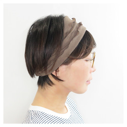 軽やかなフリルが目を引くヘアバンド～Organiccotton Frill Hairband～ 4枚目の画像