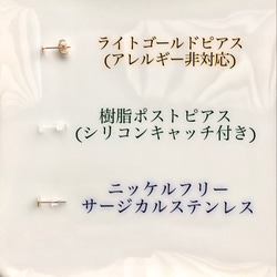 再販　oasis〜イヤークリップorピアス 9枚目の画像