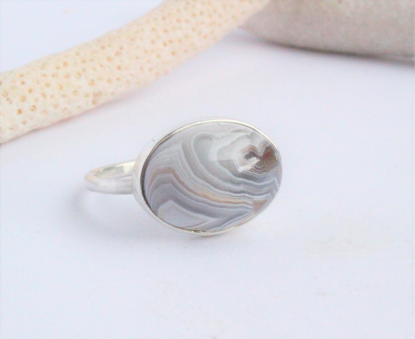 選べる メキシカンアゲート　Silver　Ring