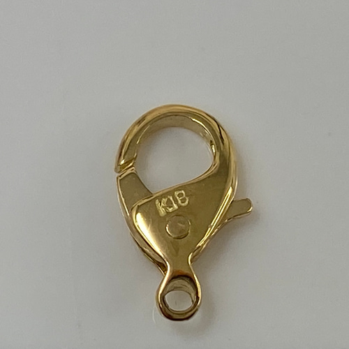 k18YG AU750 18金 クラスプ 金具 パーツ ssサイズ 金具・チェーン よー 