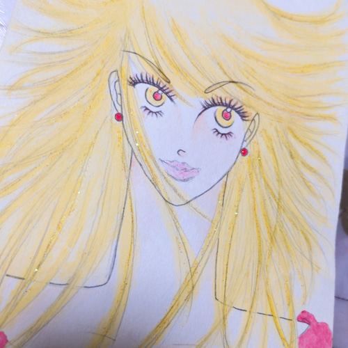 ❤超美人☆手書き美人イラスト(220603)☆配送無料 ○値引不可