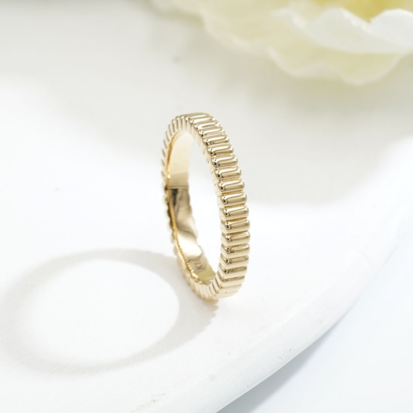 グログランギザギザリングC0117　(4週間発送） 6枚目の画像