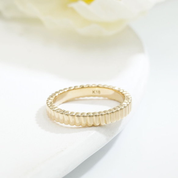 グログランギザギザリングC0117　(4週間発送） 1枚目の画像