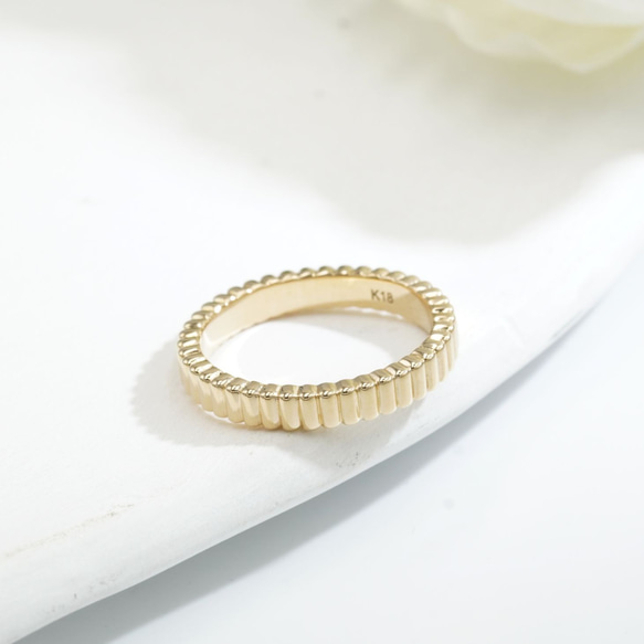 グログランギザギザリングC0117　(4週間発送） 2枚目の画像