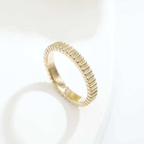 グログランギザギザリングC0117　(4週間発送） 4枚目の画像