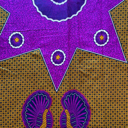 ハギレセット＊5枚組  生地  アフリカ布 アフリカン 小物作り ハンドメイド 手作り 手芸用品 布 7枚目の画像