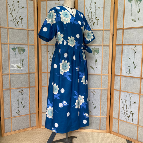 shoko様オーダー カシュクールワンピース 浴衣リメイク shoko様オーダー カシュクールワンピース 浴衣リメイク - メルカリ