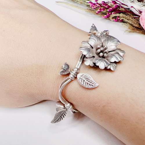♡925シルバーブレスレット ハンドメイド銀細工 シルバー ♡925シルバーブレスレット ハンドメイド銀細工 シルバー