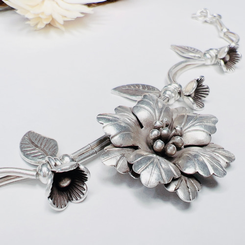 ♡925シルバーブレスレット ハンドメイド銀細工 シルバー ♡925シルバーブレスレット ハンドメイド銀細工 シルバー