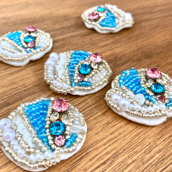 フレンチロップ ショウガラゴ コモンマーモセット ビーズ刺繍
