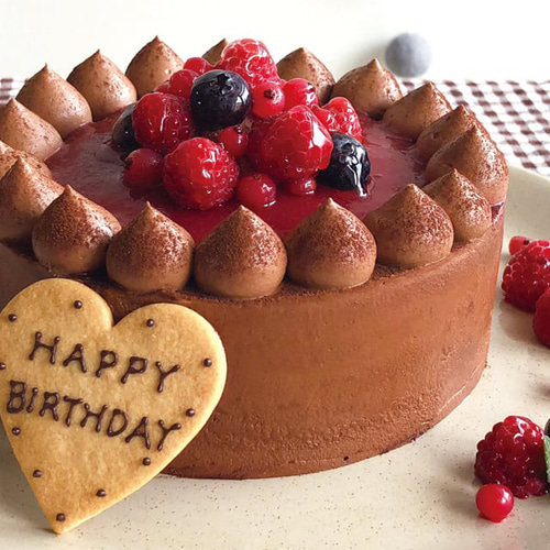 エスキィス チョコレートケーキwith Crimson berry 14cm 4.5号