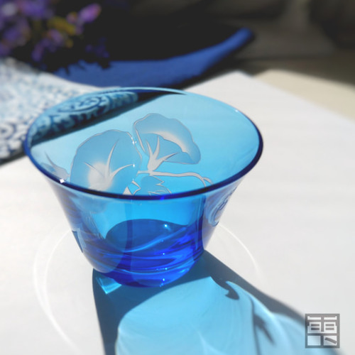 にゃんこ】Mellow glass セット ガラスのおうち 水色 にゃんこ】Mellow