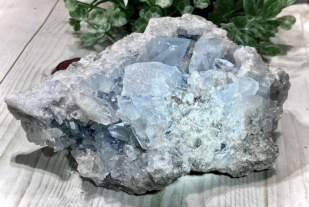 天使の石໒꒱✨　セレスタイト　天青石　クラスター　原石　ラフストーン