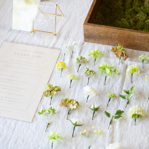 ゲスト参加型・結婚証明書】アーティフィシャルフラワー（造花）100本