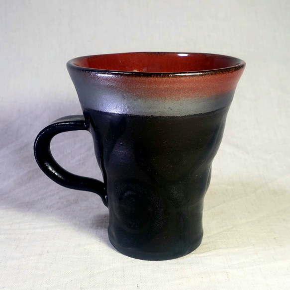 赤黒マグカップ No.2 3枚目の画像