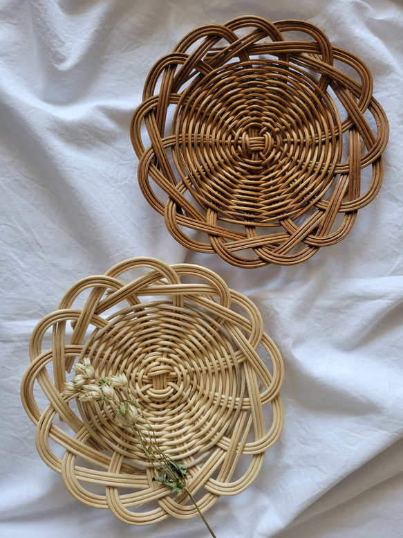 ラタンプレート2枚 【公式通販】