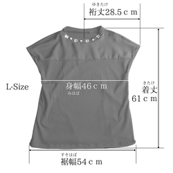 PSNY 大人色っぽいフレンチスリーブリネンTシャツ - シースルー・トップス TP06 6枚目の画像