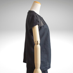 PSNY 成人性感法式袖亞麻T卹 - 透視上衣 TP06 第4張的照片