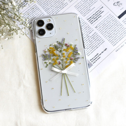 ブーケ 花束 iPhone AQUOS Android Xperia Galaxy 押し花