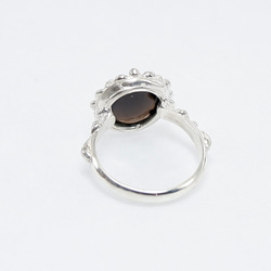 Morion 粒紋裝飾戒指 No. 9.5 *天然石配飾戒指 獨一無二* 第3張的照片
